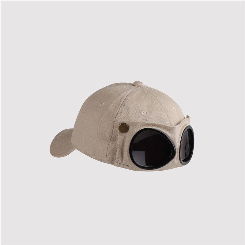 Aviator Personality Glasses Baseball Cap