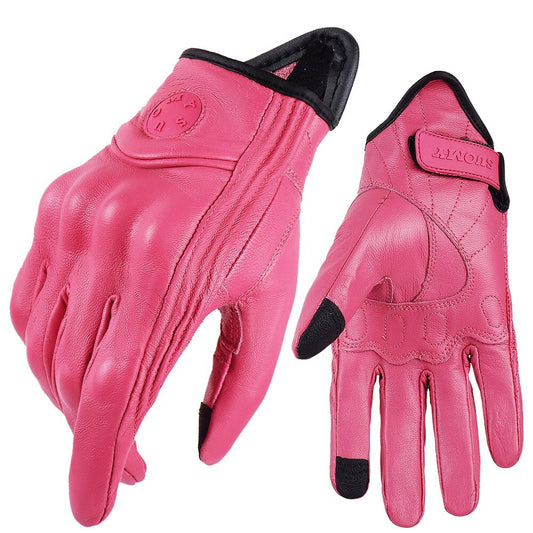 Retro Leather Motorcycle Gloves