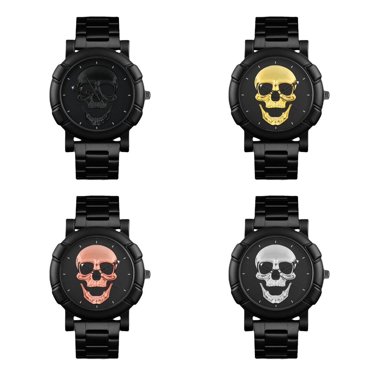 Skull 3D Ghost Series Large Cool Dial Designer Quartz Watches