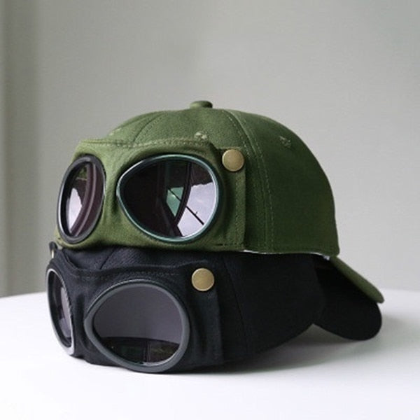 Aviator Personality Glasses Baseball Cap