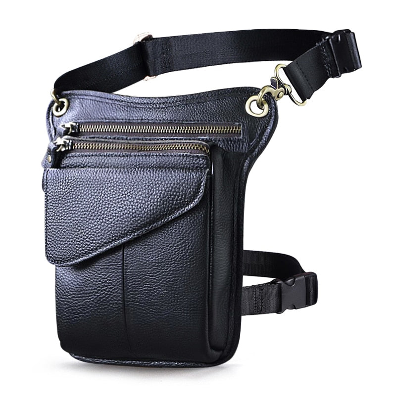 Genuine Leather Classic Multi-function Leg Bag