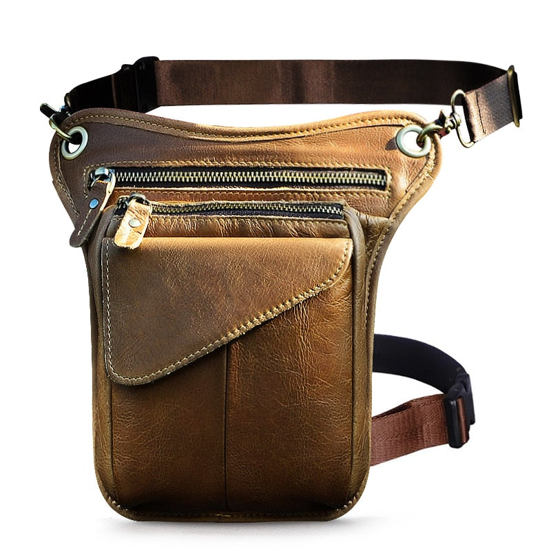 Genuine Leather Classic Multi-function Leg Bag