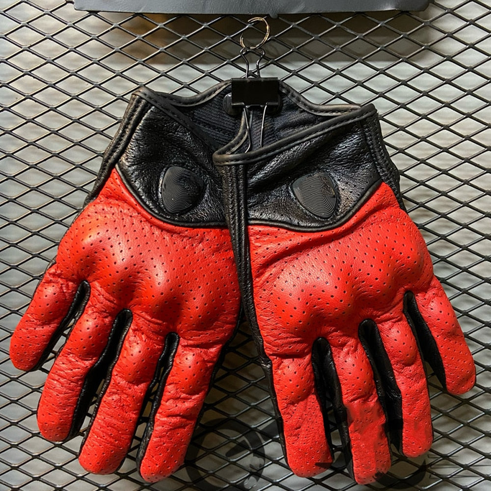 Classic Vintage Motorcycle Leather Gloves