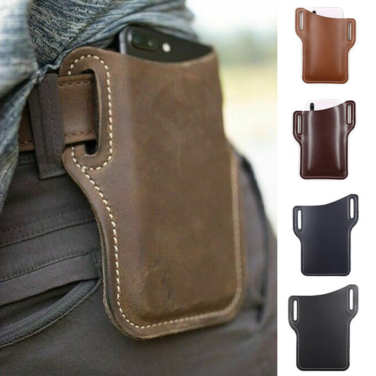 Phone Case Loop Holster Belt Waist Leather Bag