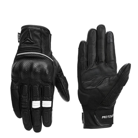 Retro Real Leather Motorcycle Gloves