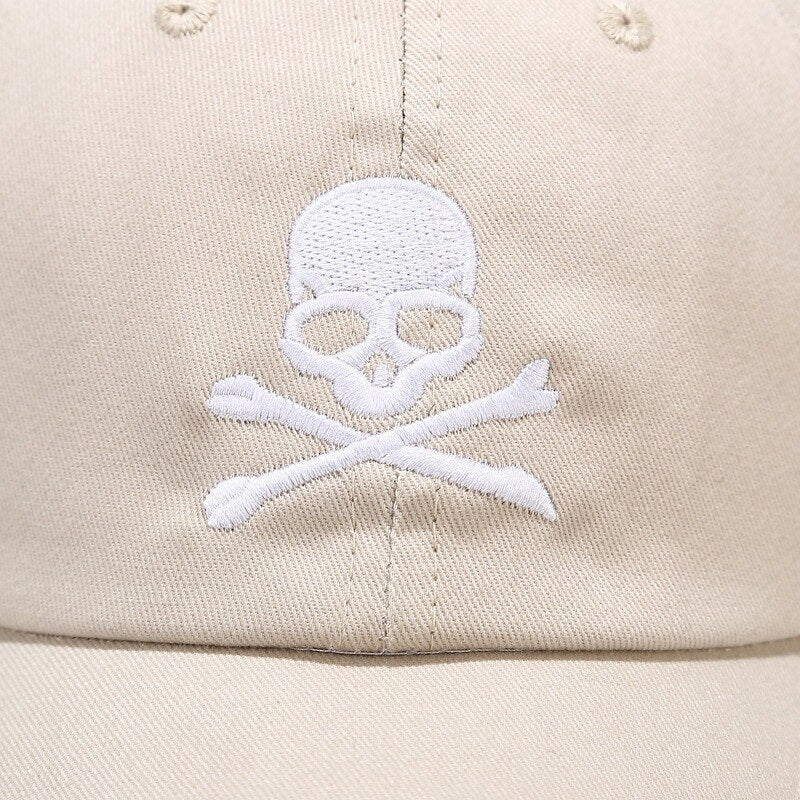 Skull Embroidery Baseball Cap