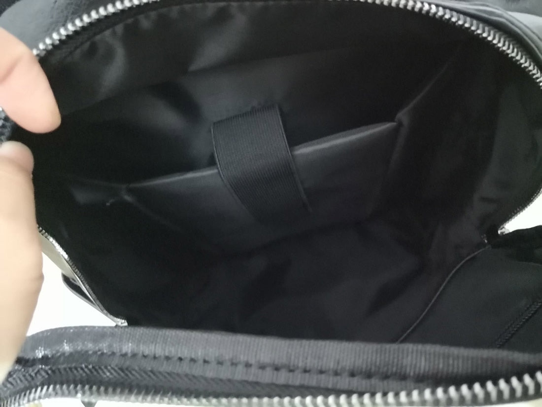 Shark Print Leather Backpack