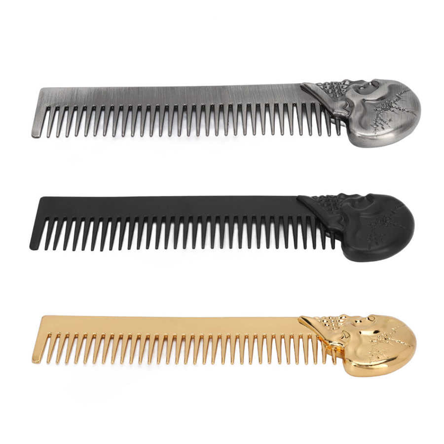 Zinc Alloy Skull Pattern Hair Styling Comb