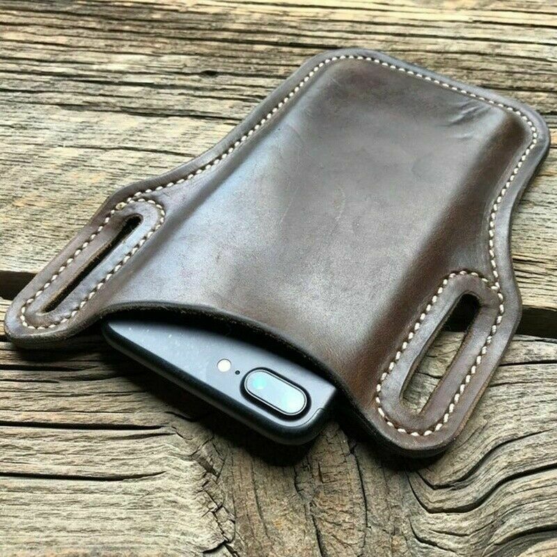 Phone Case Loop Holster Belt Waist Leather Bag