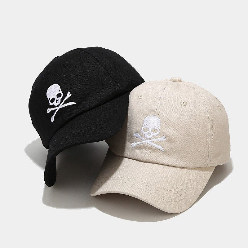 Skull Embroidery Baseball Cap