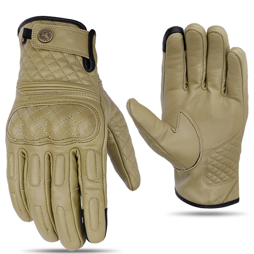 Retro Leather Vintage Motorcycle Gloves