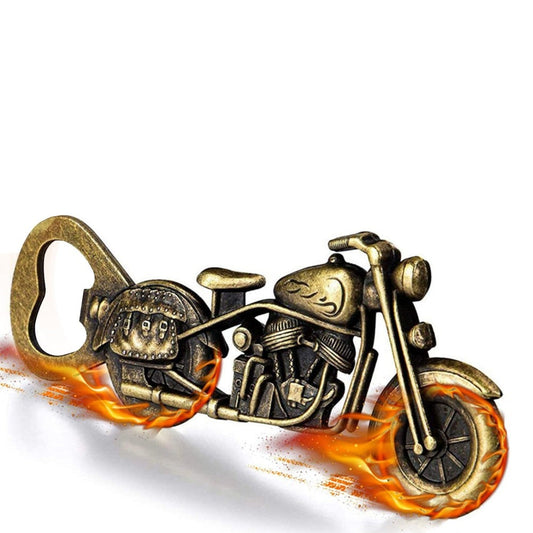 Bronze Motorcycle Shape Beer Bottle Opener