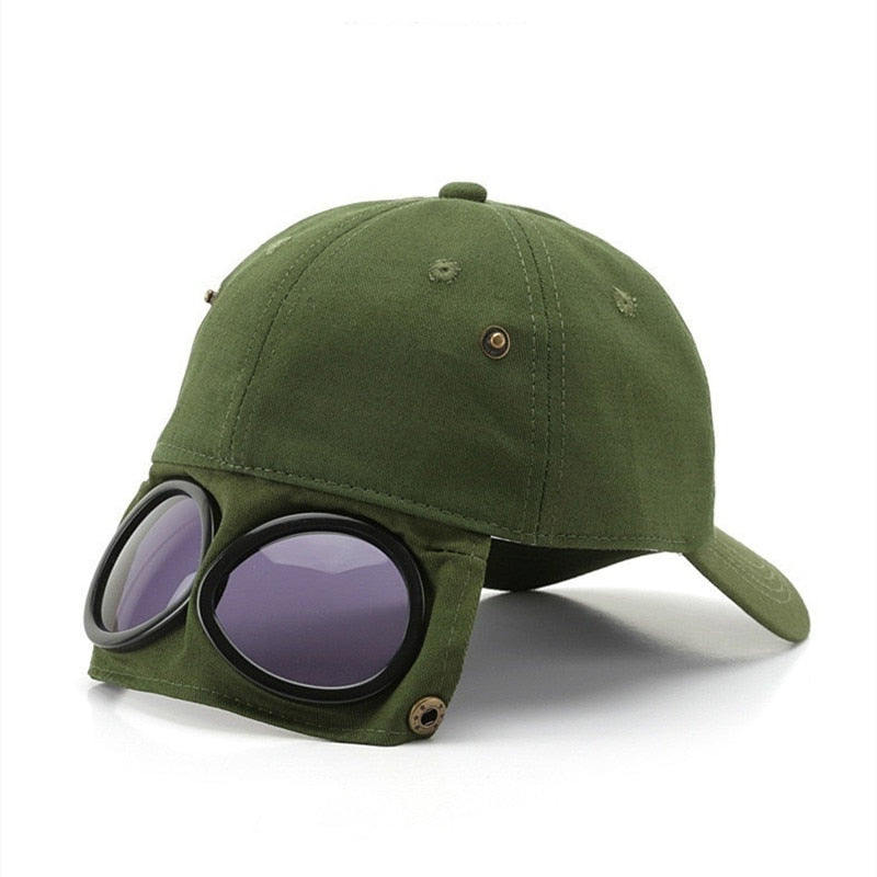 Aviator Personality Glasses Baseball Cap