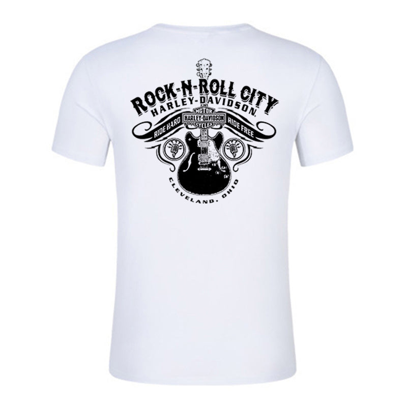 H D Rock & Roll Cotton Half Sleeve T-shirt