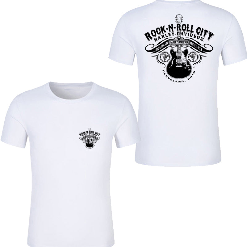 H D Rock & Roll Cotton Half Sleeve T-shirt