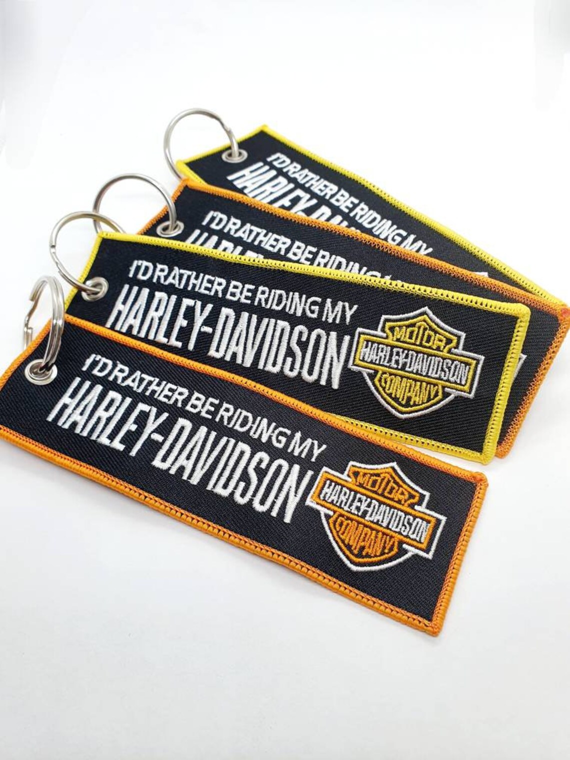 H D Embroidery Nylon Buckle Keytag Keychain