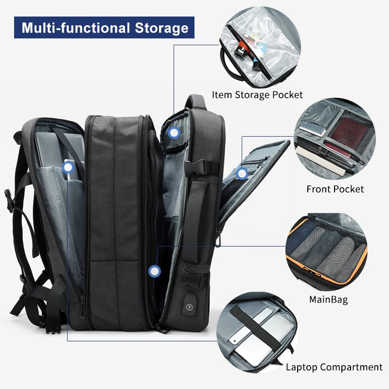 Expandable Large Capacity Backpack