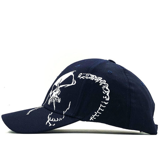 Skull Embroidery Baseball Cap