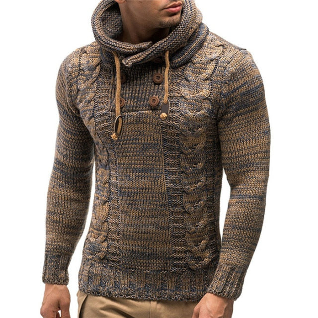 Warm Knitted Pullovers Hoodie