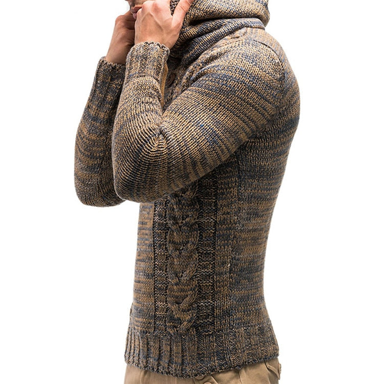 Warm Knitted Pullovers Hoodie