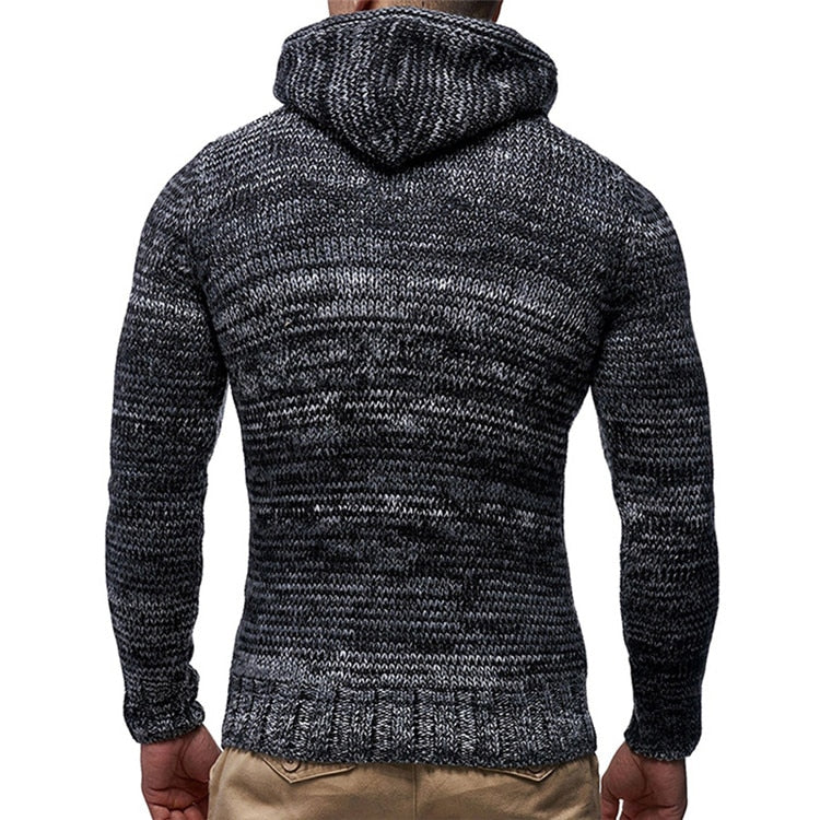 Warm Knitted Pullovers Hoodie