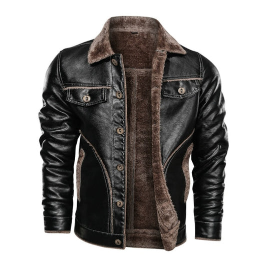 Casual Motorcycle Leather Jacket