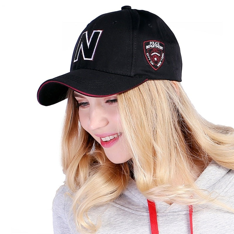 N Letter Embroidery Baseball Cap