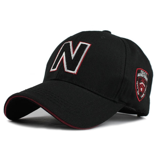 N Letter Embroidery Baseball Cap