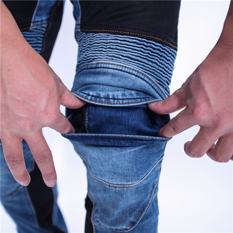 Denim Jeans Motorcycle Protective Pants