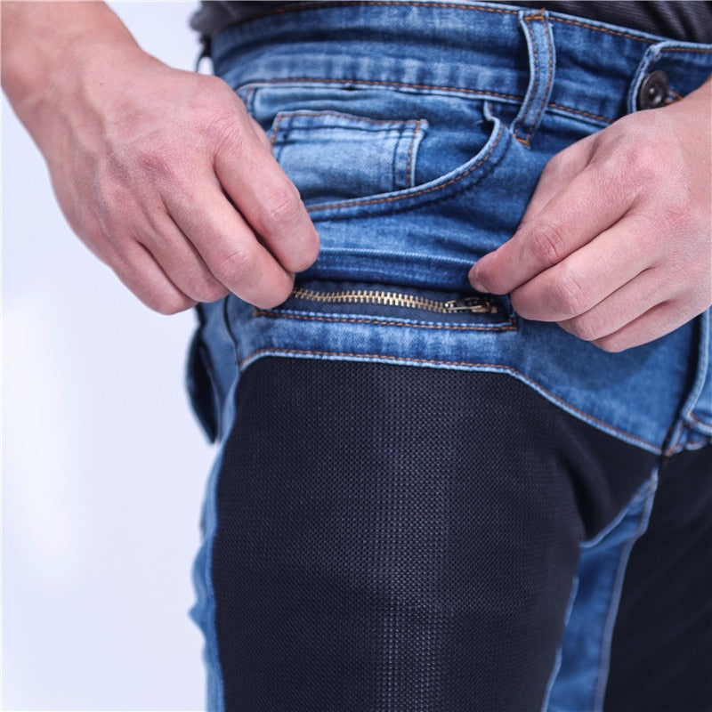 Denim Jeans Motorcycle Protective Pants