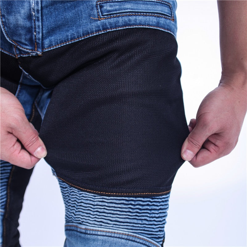 Denim Jeans Motorcycle Protective Pants