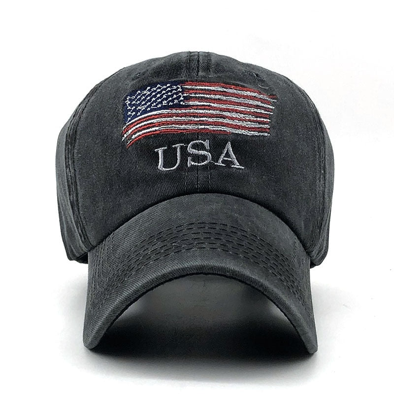 American Flag Baseball Cap