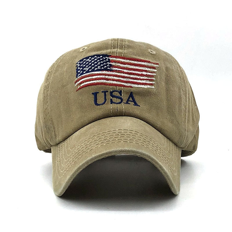 American Flag Baseball Cap