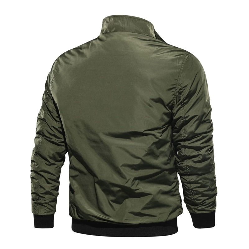 Slim Fit Lightweight Flight Bomber Jacket