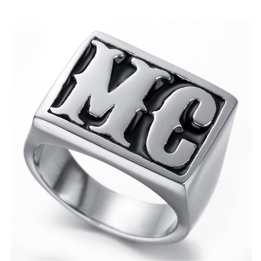MC Letters Bikers Ring