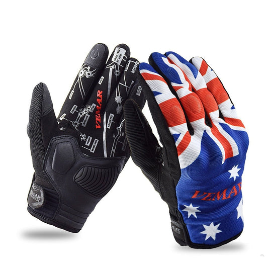 Flag Design Stylish Motorcycle Gloves