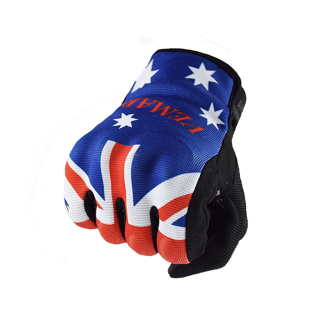 Flag Design Stylish Motorcycle Gloves