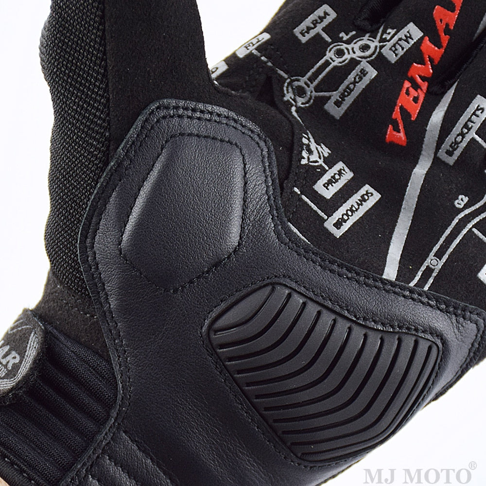 Skull Rock Design Stylish Motorcycle Gloves