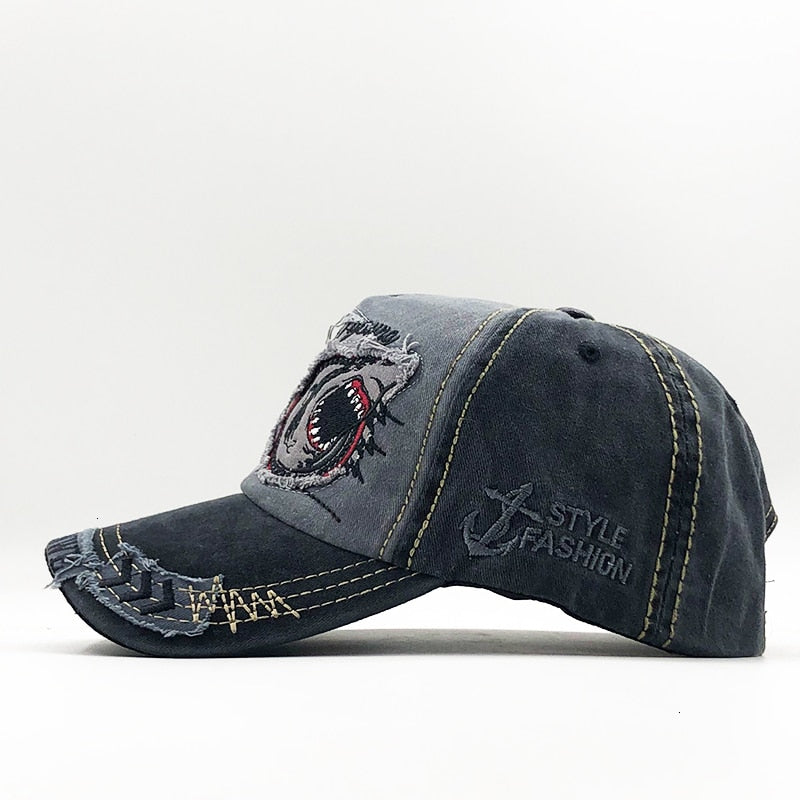 Shark Design Cotton Baseball Cap