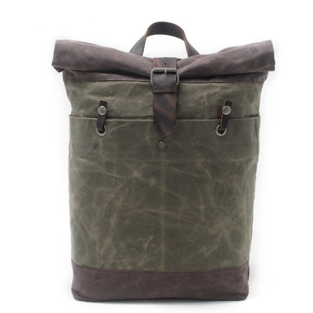 Wax Canvas Casual Backpack