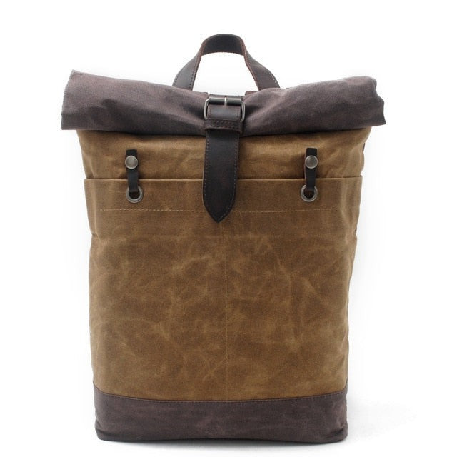 Wax Canvas Casual Backpack