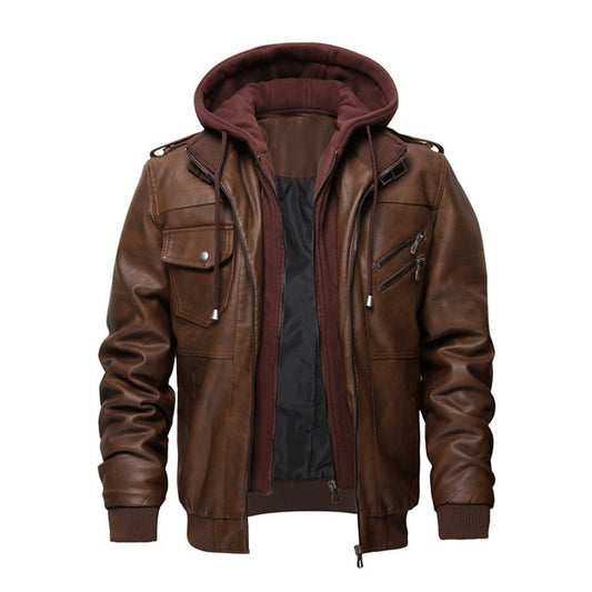 PU Leather Motorcycle Leather Jacket