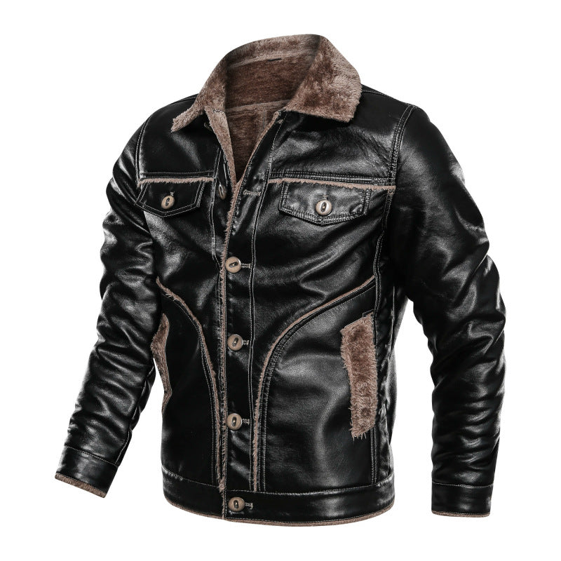 Casual Motorcycle Leather Jacket