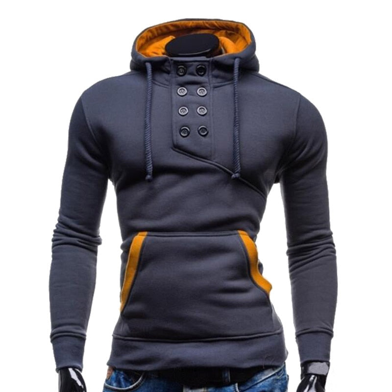 Long Sleeve Slim Fit Pullovers Hoodie