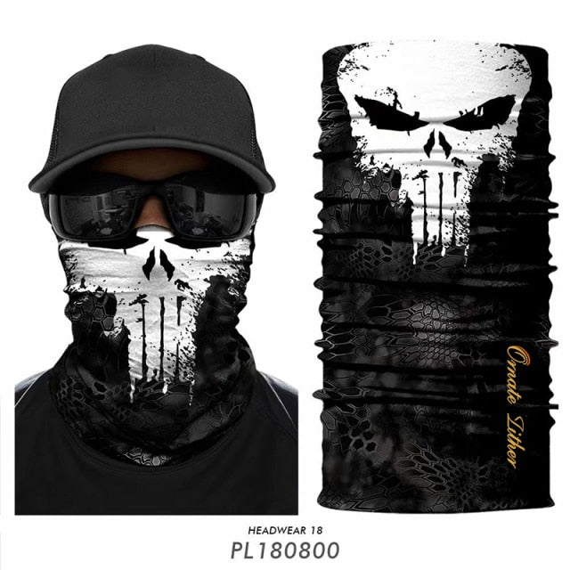 3D Punisher Neck Gaiter Bandana