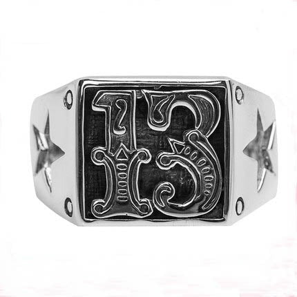 Biker Lucky Number 13 Ring