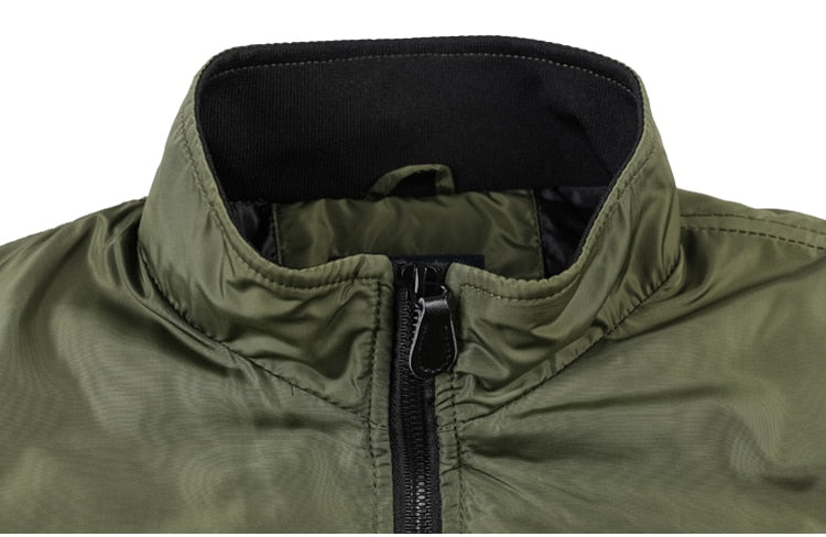 Slim Fit Lightweight Flight Bomber Jacket