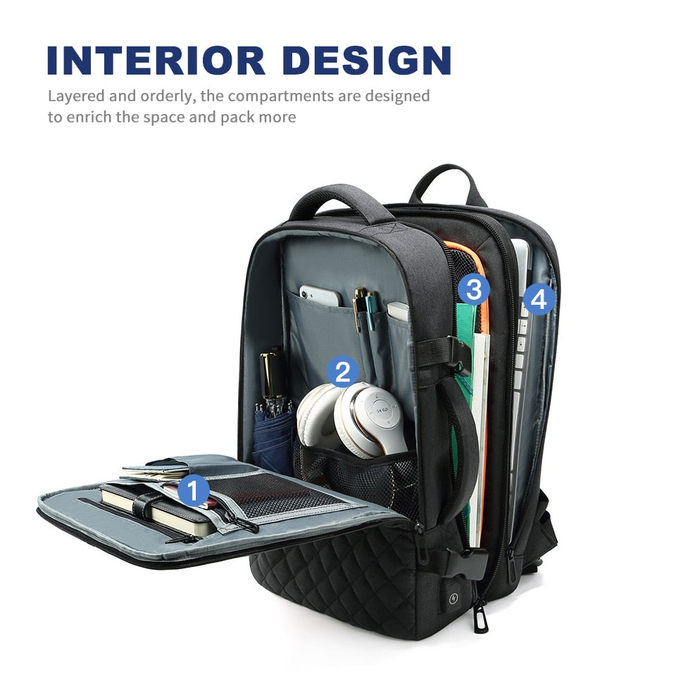 Expandable Large Capacity Backpack