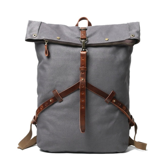 Vintage Canvas Leather Backpack