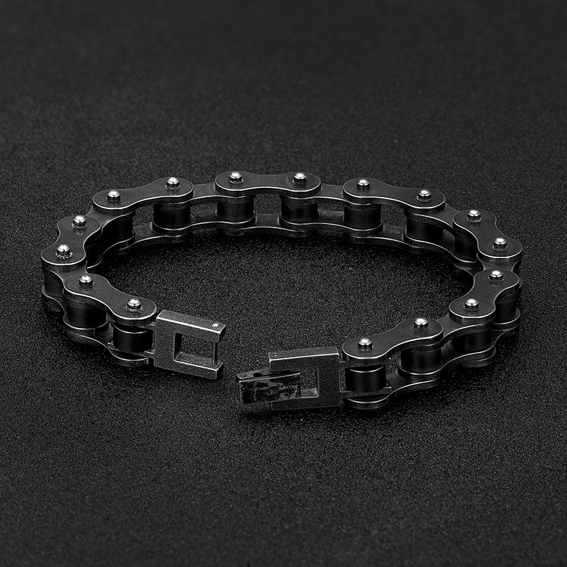 Vintage Motorcycle Chain Wide Bracelet